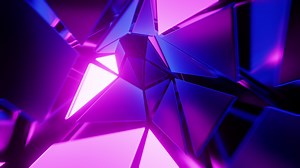 Flying through a tunnel with glowing panels. Loop animation 001