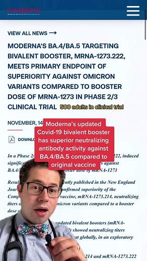 Moderna's Updated Covid-19 Bivalent Booster: Superior Neutralizing Antibody Activity