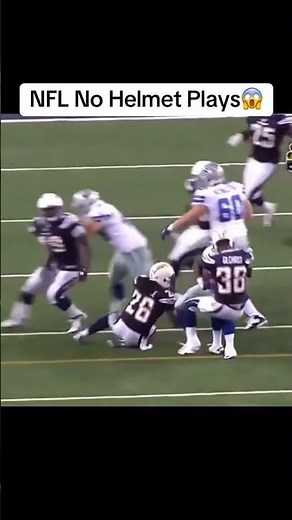 No Helmet Plays in the NFL 😳