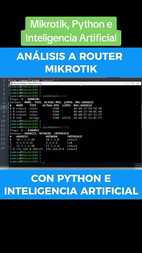 Monitoreo de Equipos Mikrotik con Python e Inteligencia Artificial