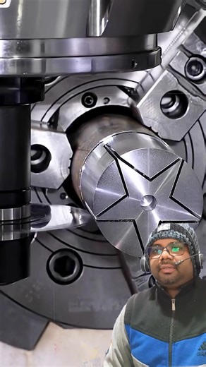 CNC Milling a Perfect Star! 🌟 Precision Cutting in Seconds 🤯 #machinetools #cncsoftware #robot