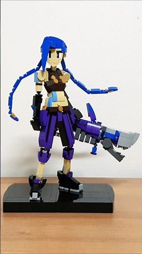 LEGO Jinx Arcane (League of Legends) Building Animation #jinx #arcane #shorts
