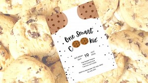 One Smart Cookie Digital Invitation - Etsy
