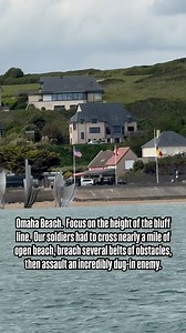Omaha Beach. Focus on the height of the bluff line. Our soldiers had to cross nearly a mile of open beach, breach several belts of obstacles, then assault an incredibly dug-in enemy. #OmahaBeach #DDay #Normandy1944 #WWIIHistory #OperationOverlord #BattleOfNormandy #HonorTheFallen #GreatestGeneration #WWIIHeroes #USArmy #MilitaryHistory #DdayBeaches #WWIIMemorial #NormandyFrance #VisitNormandy #HistoricSites #FrenchHistory #SecondWorldWar #WWIITour #TravelFrance #MilitaryTourism #NeverForget #DDa