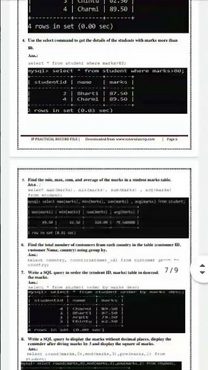 cs Practiceal file class 12th practicals file computer science