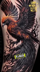 Significado del tatuaje Ave fénix 🐦‍🔥✒️ #tattooartist #avefenix #tatuajes #tattoo #tattooideas | Sorry Mom Tattoo