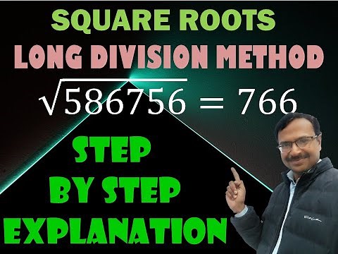 Learn LONG DIVISION METHOD of Finding SQUARE ROOTS