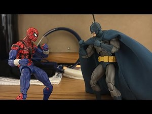 Batman vs Spiderman Stop Motion Fight