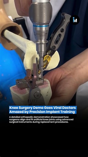 🚨 Knee Surgery Demo Goes Viral 😳 Doctors Amazed by Precision Implant Training 🚨