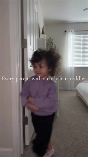 Curly hair problems #hair #toddler #crazyhair #morning #tik_tok | Curly Hair