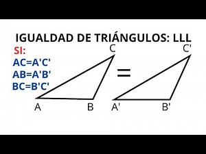 GEOMETRÍA EUCLIDIANA; PROPOSICIÓN VI: IGUALDAD DE TRIÁNGULOS (LLL)