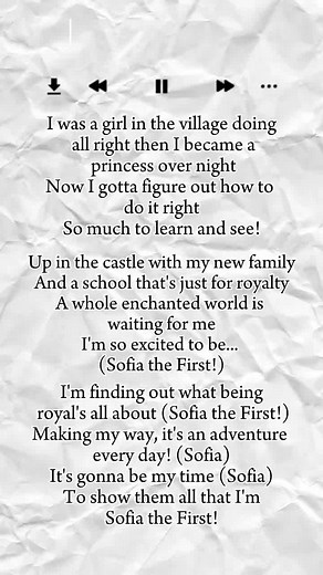 Sofia the First: Magical Theme Song Lyrics