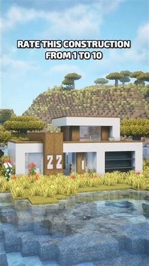 Tiny Modern House 🏡 | Perfect Minecraft Starter Base #minecraft #shorts #localstarbinit