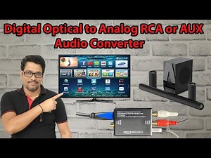 AmazonBasic Digital Optical Coax to Analog RCA or AUX Audio Converter Unboxing & Review