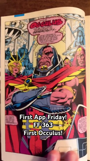 First Appearnce Friday! Fantastic Four 363, First Occulus!