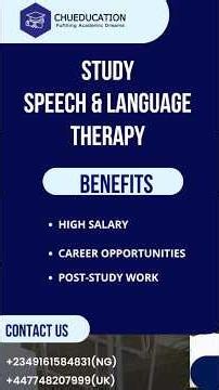 Study Speech and Language Therapy