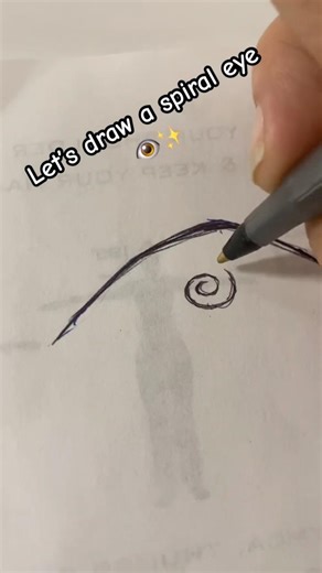 Let’s draw a spiral eye 👁️✨