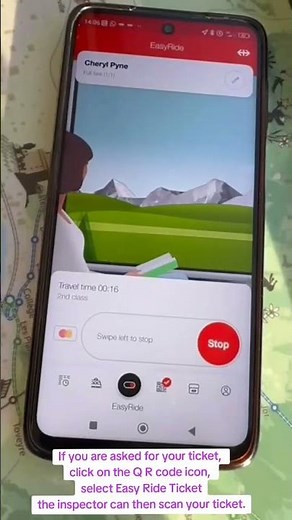 How to use the Easy Ride train ticket on the SBB App.