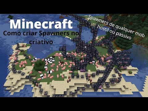 Como colocar Spawner de qualquer mob no Criativo no Minecraft Java 1.18, 1.19 +