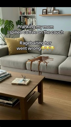 Pranking my mom i spilled coffee on the couch #funnyprank #prank #fyp #viral #aiprank