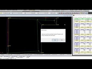 Draw, Coordinate and get Closure on Traverse