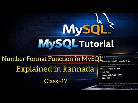MySQL Number Format Function #absolutefunction #roundfunction #sqlfunctions #inbuiltfunctionsinmysql