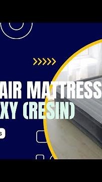 how to fix/patch an air mattress in five minutes with Epoxy Resin