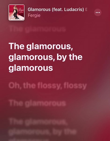 Fergie's Glamorous: A Look at the Lyrics