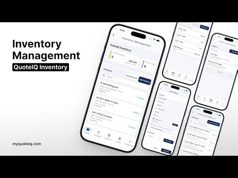 Inventory Management - QuoteIQ Feature Showcase