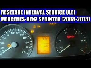 Mercedes-Benz Sprinter Vito (2008-2013) - Resetare Interval Perioada Service (Schimb Ulei, Revizie)