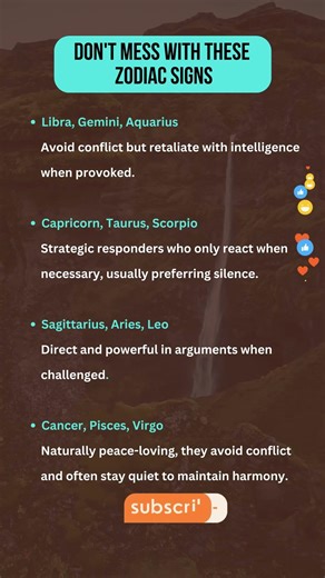 Don't Mess With These Zodiac Signs #astrohoroscope #astrologyfacts #zodiacsigns #astrology