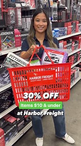 30% OFF everything $10 or less! Inside Track Club: 30% off $20 or less! Whatever you do, do it for less at Harbor Freight. | Harbor Freight