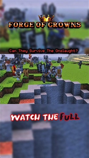 Last Stand🛡️| FORGE OF CROWNS👑 | MINECRAFT MOVIE #minecraft #bedrock #gaming