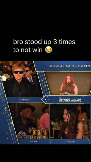 Daily memes on Instagram: "had to do it 3x 😭 🍿: The Streamer Awards is an annual fan-powered ceremony that spotlights the biggest creators in live broadcasting, blending red-carpet flair with internet culture as fans vote for winners across categories like Best Variety Streamer, Game of the Year, Breakout Star, and Legacy honours; founded by QTCinderella, it has quickly become one of the most-watched online events, where Twitch, Kick, YouTube, and TikTok personalities gather for speeches, meme