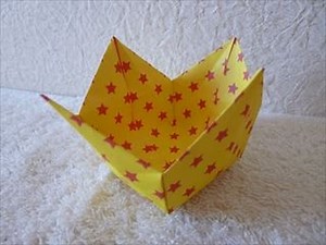 【ハンドメイド】折り紙「箱」折り方・作り方5 How to make a box in origami part 5