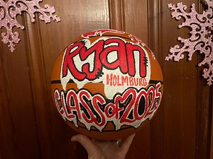 Personalized Basketball, Handpainted Basketball, Custom Sports Logo Basketball, Team Name Basketball - Etsy