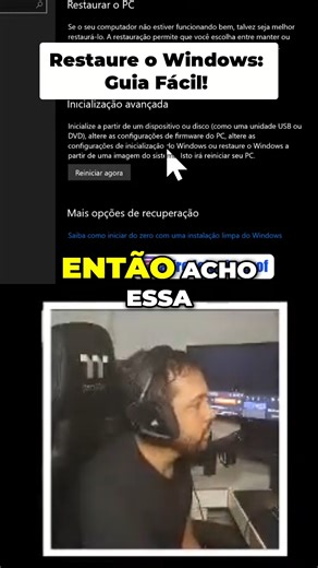 Alfredo Junior on Instagram: "🤔 Como ela funciona e por que é importante? Cria pontos de restauração: O Windows salva o estado dos arquivos do sistema, configurações e drivers em momentos específicos (como antes de instalar um novo software). 💾 Volta ao normal: Se algo der errado, você pode escolher um ponto de restauração anterior e seu PC voltará àquele estado, sem afetar seus arquivos pessoais (documentos, fotos). 🥳 Diagnóstico rápido: É ideal para resolver problemas causados por atualizaç