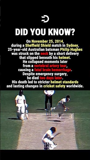 Cricket’s Saddest Moment #history #facts