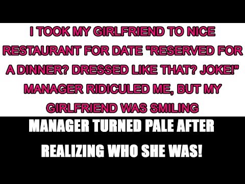 I took my girlfriend to a nice French.We were mocked by a manager who had no idea who he was facing!