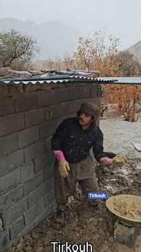 ⛈️ Storm in the Mountains | Building a House in Torrential Rain with Zagros Nomads