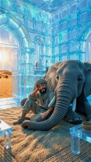 Elephant and his friend #ai #shorts #elephant #desert