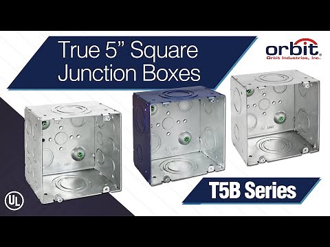 Orbit's True 5" Square Junction Box (T5B Series)