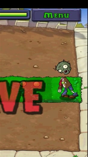Plants vs Zombies but it gets CRAZY 🌱🧟 #gaming #pvz #zombie level1