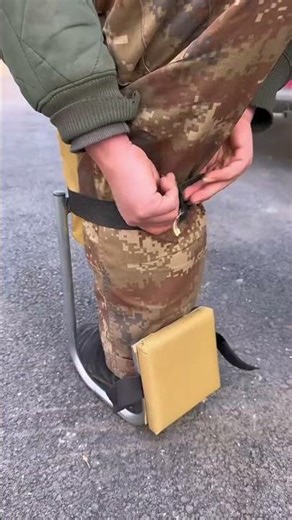 Adjustable Leg Stilts in Action | Practical Walking Tool for Elevated Work
