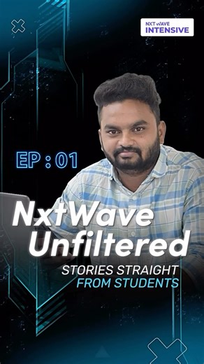 NxtWave Intensive on Instagram: "We asked our student Naveen about his learning experience at NxtWave Intensive — and this is what he shared 🤩 A good software training center isn’t defined by just one feature. It’s built on care, consistent support, strong teaching methods, well-structured programs, and the right guidance at every step. Seeing this kind of genuine happiness is what truly drives our NxtWave Intensive team forward. Learning that feels supported. Growth that feels real. [ nxtwave 