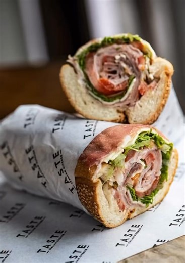 1.8K views · 13 reactions | THE SPICY ITALIAN | capicola, calabrese, spicy sopressata, salami, sharp provolone, lettuce, onion, tomato, giardiniera aioli, seasoned oil and vinegar. | TASTE | Facebook