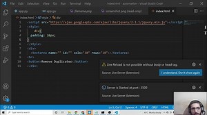 Javascript & jQuery Project to Remove Duplicate or Repeating Strings From Textarea in Browser