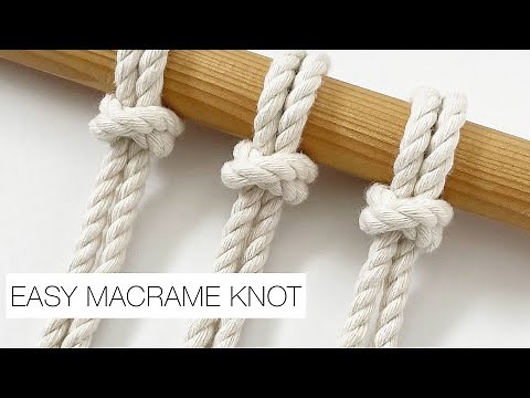 EASY MACRAME KNOT | LARKS HEAD KNOT ALTERNATIVE | MACRAME TUTORIAL