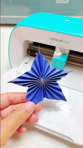 Cricut Joy Hack: 3D Star with Foil Tool Scoring ✨ | Easy Paper Fold DIY! #cricut #cricutjoyhack