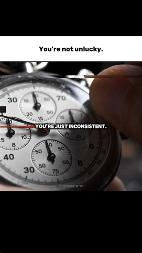 It’s Not Luck, It’s Consistency #discipline